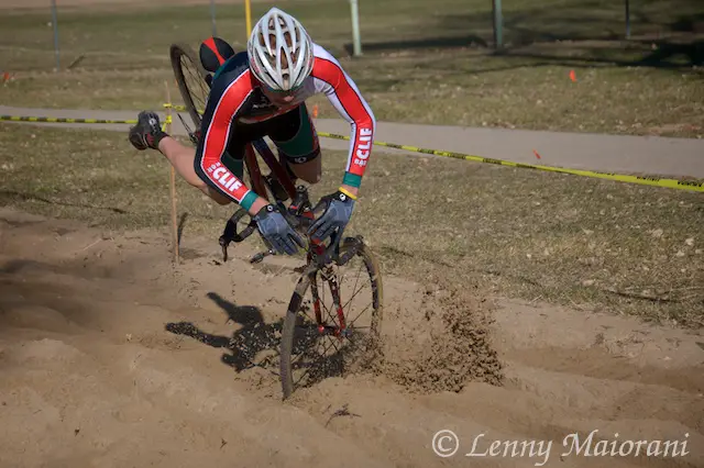 The sand pit claims another rider.  ? Lenny Maiorani