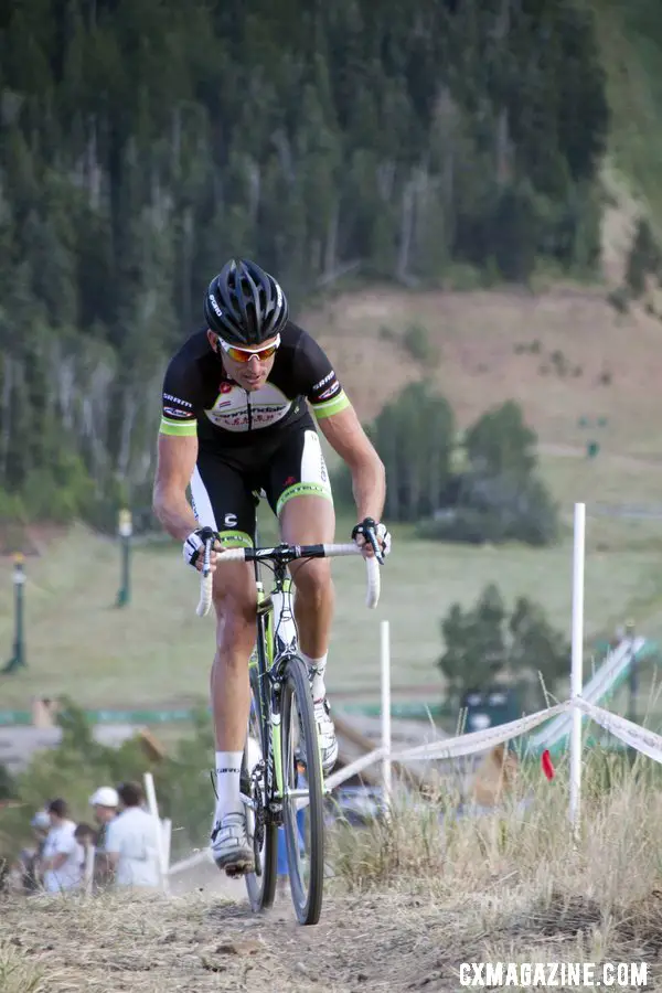 Ryan Trebon rides his SuperX to victory at the 2012 Raleigh Midsummer Night Cyclocross Race. @Cyclocross Magazine