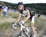 Ryan Trebon (Cannondale-Clement) racing to the win at the 2012 Raleigh Midsummer Night Cyclocross Race. @Cyclocross Magazine