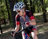 Lauren Liden (Michael David Winery Cycling Team/Delta Velo) riding up one of the steep sections on the course. © Tim Westmore