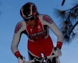 Cody Kaiser (California Giant Berry Farms) about to drop down from the top of the course. © Tim Westmore