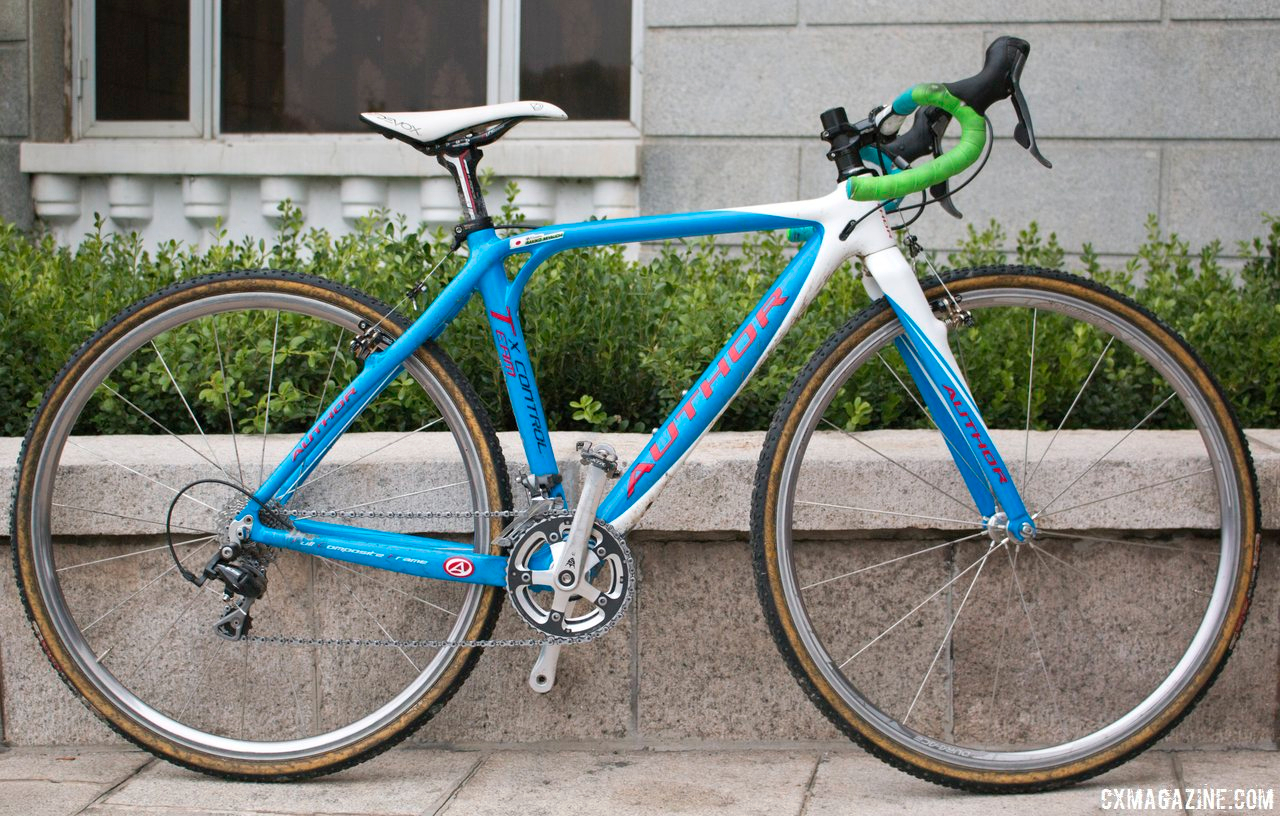 Japanese Cyclocross National Champion Sakiko Miyauchi\'s Author Cyclocross Bike. © Cyclocross Magazine