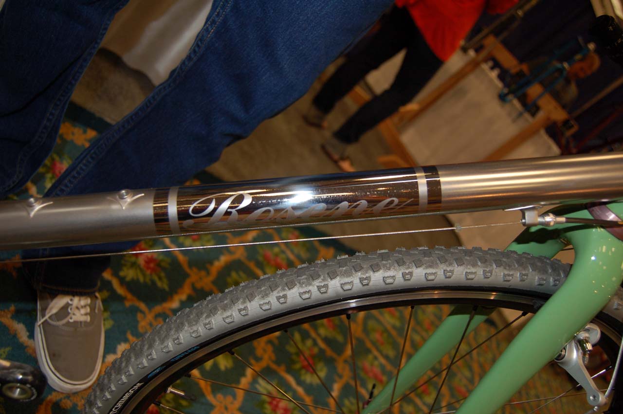 For this bike, Rosene used polishing, masking and bead blasting to eliminate the need for frame decals ? Dave Lawson