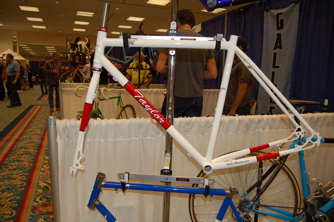 Taylor also showed off this fillet brazed \'cross frame with matching custom steel fork ? Dave Lawson