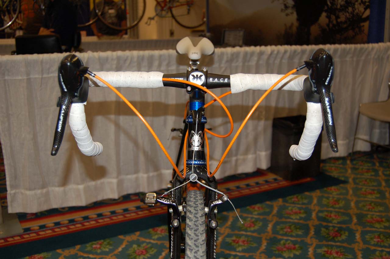 Chuck Schlessinger (one of the three SDCBS organizers along with David Ybarrola and Brian Baylis) returned to the show with his Sampson-equipped SadiLah ?cross bike ? Dave Lawson