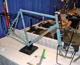 Longmont, CO, based Mark Nobilette brought out a touring version of his Reynolds 853 tubed touring/cyclocross frame. This frame won the ?Best Fillet Brazed Bike? at the North American Handmade Bicycle Show. ? Dave Lawson