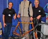 Obligatory paparazzi shot: Former NBA star, Bill Walton, was on hand to help show off his new road bike along with builder Bill Holland and custom painter Joe Bell ? Dave Lawson