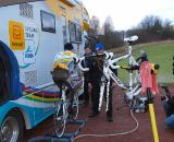 The Telenet-Fidea Cycling Team setup at Sankt-Wendel. © Jonas Bruffaerts