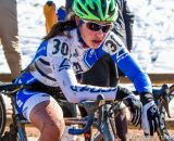 Catching her breath after Womens 17-18 and 15-16 on the 2014 National Cyclocross Championships. © Mike Albright