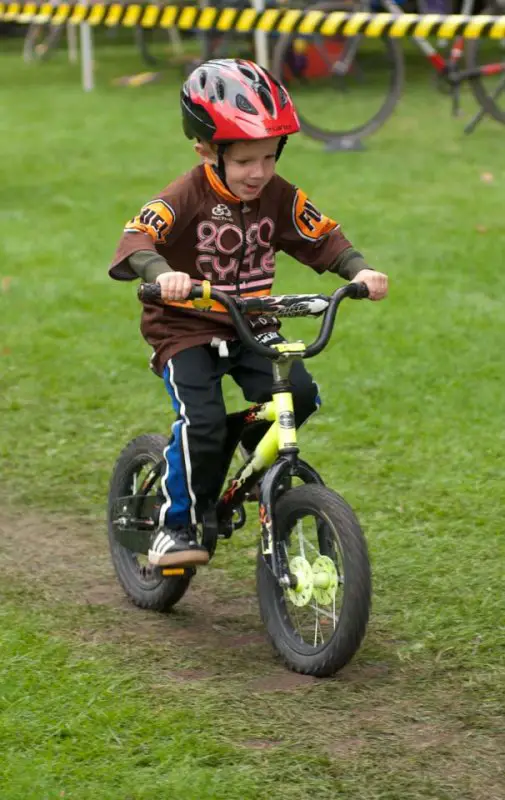 One of the younger members of the 2020 Cycles team pedals toward the finish © Karen Johanson