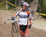 After a sandy mishap, this Counterbalance Bicycles racer is back in the race © Karen Johanson