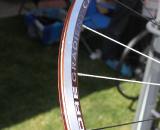The Gradient CX wheels offer a rim profile that offers a 10% taller braking surface and a profile that's designed to be tubeless compatible - with a rim strip. © Cyclocross Magazine The Gradient CX wheels offer a rim profile that offers a 10% taller braking surface and a profile that's designed to be tubeless compatible - with a rim strip. © Cyclocross Magazine