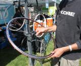 Kore showed off their new 1610g Gradient CX wheels that feature some cyclocross-specific features - not just more spokes. ? Cyclocross Magazine