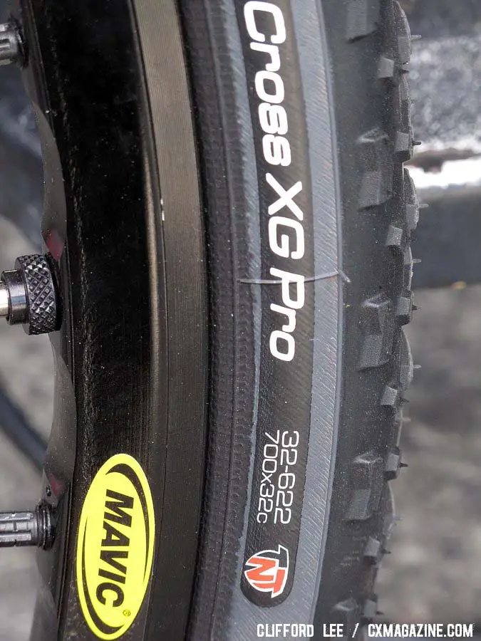 The TNT system was developed and first used on Geax MTB tires. © Clifford Lee / Cyclocross Magazine