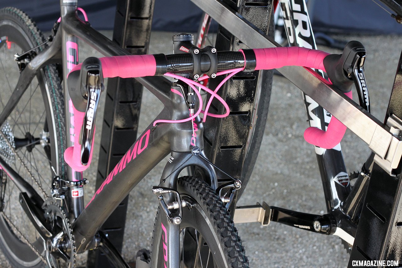 The company also has a disc-equipped bike that hadn\'t arrived at the show when we stopped by. Sea Otter Classic Expo 2011. © Cyclocross Magazine