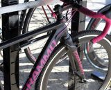 Grammo's C3X's fork had some of the most radical styling we've seen. Sea Otter Classic Expo 2011. © Cyclocross Magazine