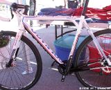 Colnago's 2013 World Cup aluminum cyclocross bike will be disc only. Sea Otter 2012. ©Clifford Lee