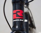 Redline's new bold head badge for 2013. Sea Otter 2012. ©Cyclocross Magazine