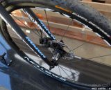 Easton wheels, Marin fork, and Avid disc brakes on the carbon 2014 Marin Cortina. Sea Otter 2013 © Cyclocross Magazine