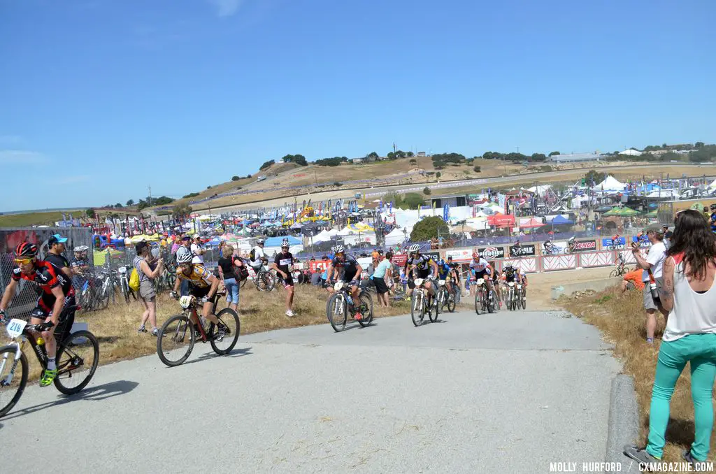 A lot of pavement made the race less technical at the Sea Otter short track race 2013. © Cyclocross Magazine