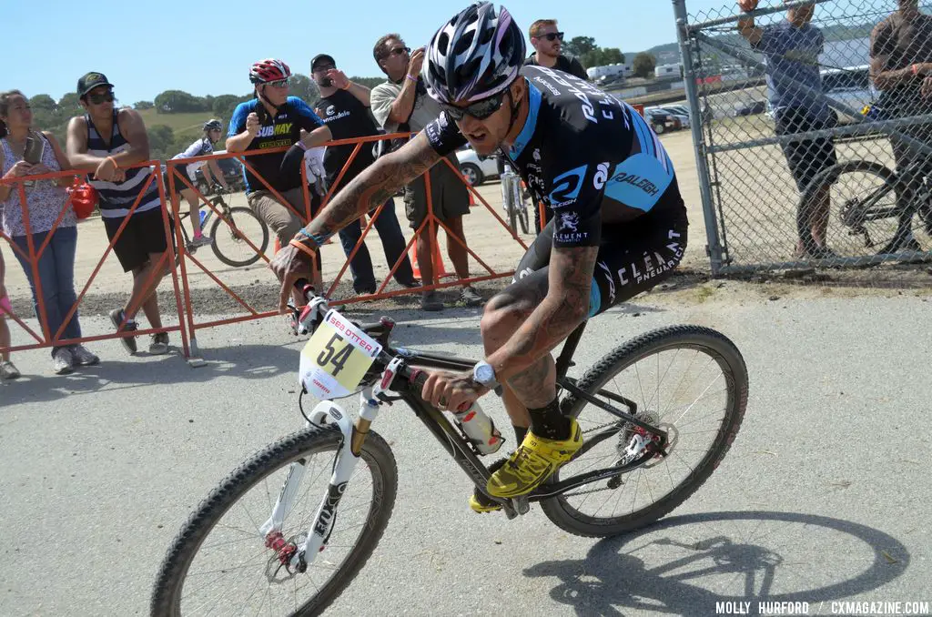 Ben Berden in his first short track race at Sea Otter short track race 2013. © Cyclocross Magazine