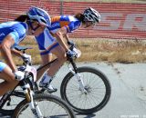 Pendrell and Vos duke it out at Sea Otter short track race 2013. © Cyclocross Magazine