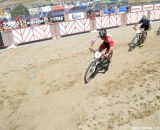 Lindine leads the chasers at the Sea Otter short track race 2013. © Cyclocross Magazine