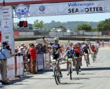 Kabush handily takes the win at the Sea Otter short track race 2013. © Cyclocross Magazine