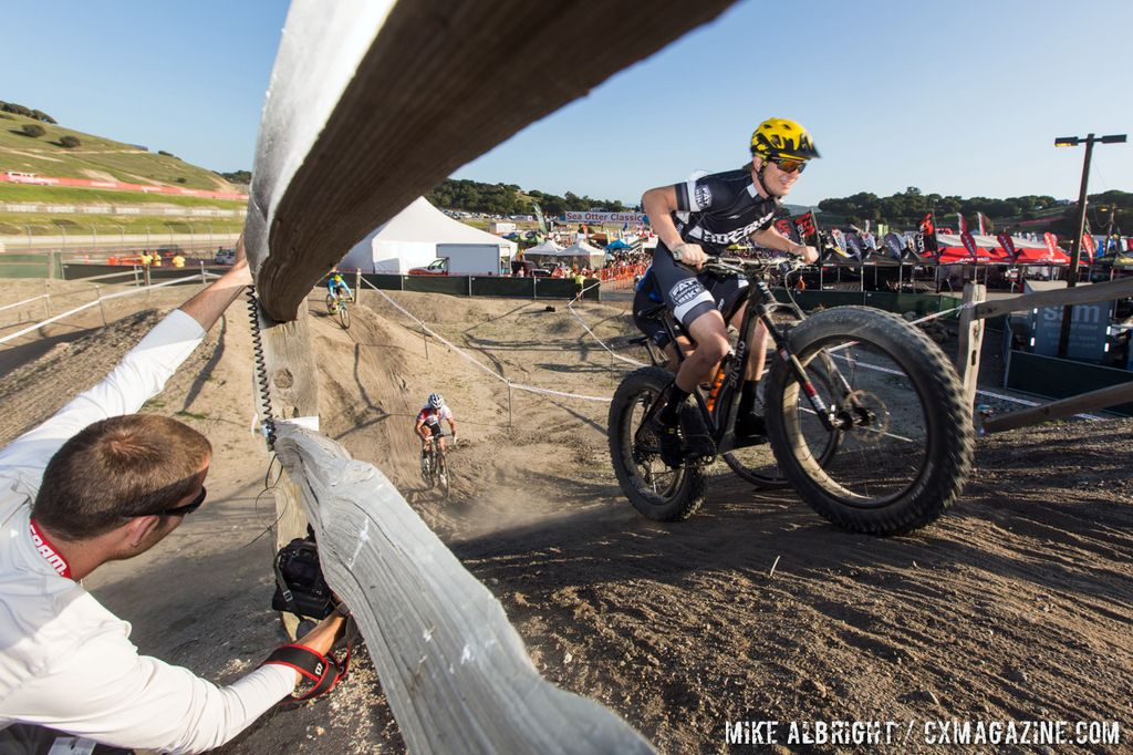 This fat bike stayed midpack all race during cyclocross at Sea Otter. © Mike Albright