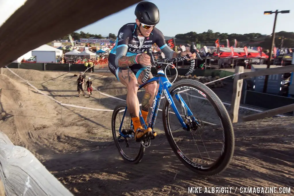 Berden hits the dip during cyclocross at Sea Otter. © Mike Albright