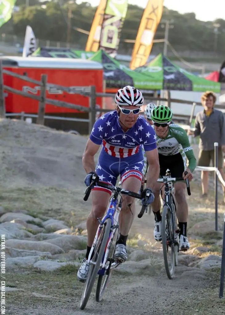 An early crash took Page out of the lead group at the Raleigh cyclocross race at Sea Otter. © Cyclocross Magazine