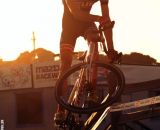 Getting air on the barriers at the Raleigh cyclocross race at Sea Otter. © Cyclocross Magazine