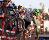 Tripping for dollar handups at the Raleigh cyclocross race at Sea Otter. © Cyclocross Magazine