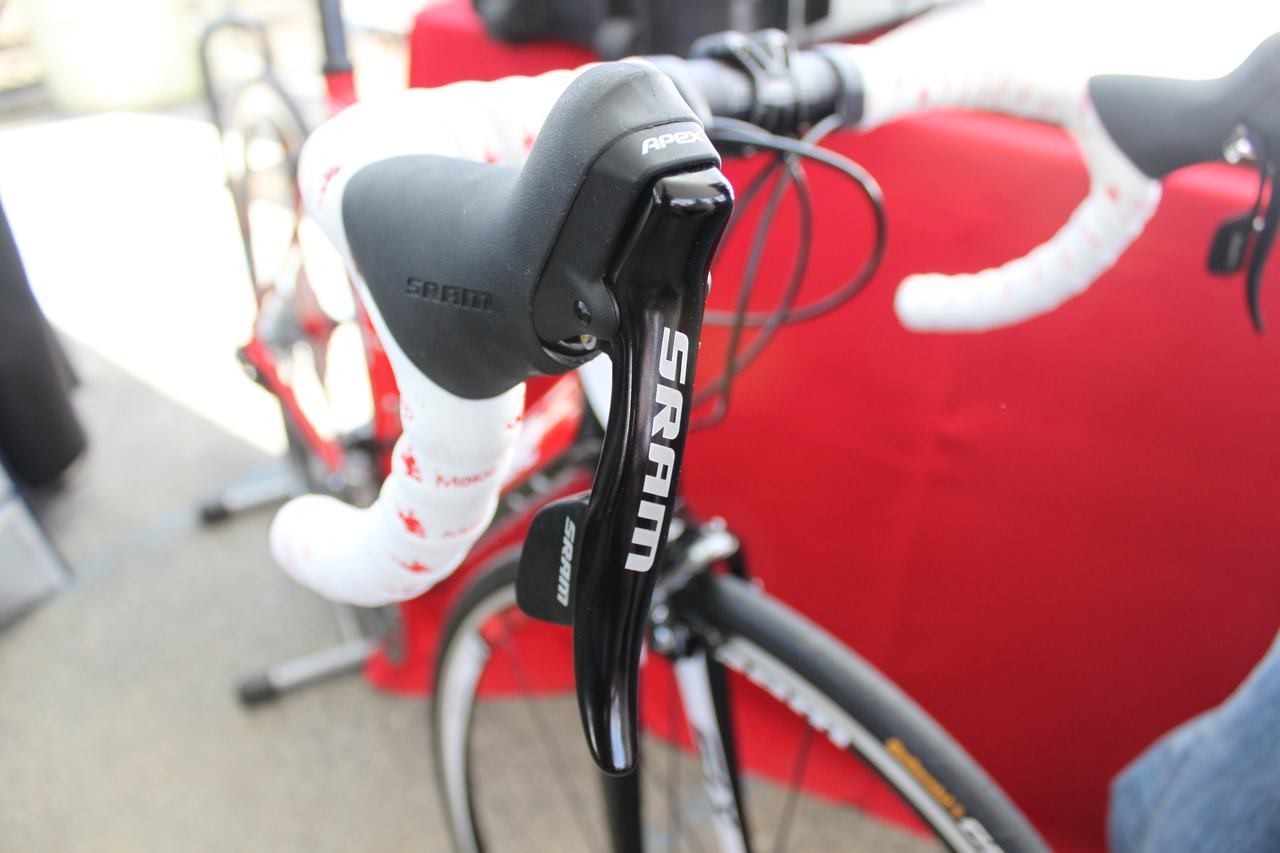 An up close look at SRAM's new Apex double tap shifters ? Andrew Yee