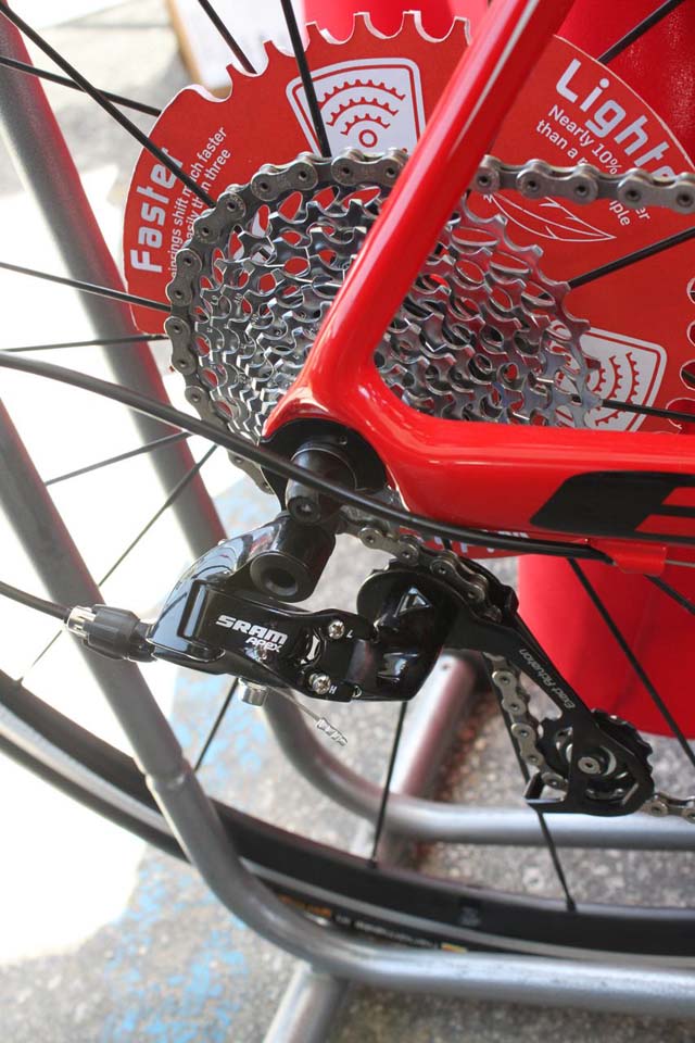 The Apex rear derailleur has a longer cage and can accommodate a wide range cassette ? Andrew Yee
