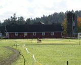 A big red barn to ride around © Kenton Berg