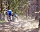 Russell Stevenson (BRI) chasing Ryan Iddings (Lapierre). by Kenton Berg