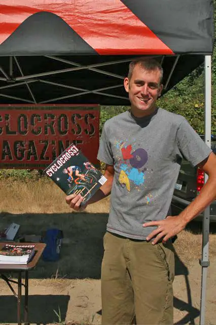 Issue 4 cover boy Ryan Trebon proudly displays his favorite mag.