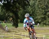 The voice of Seattle Cyclocross Nathan Kiger shows off his pain face. ? Kenton Berg