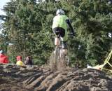 The first of two small sand sections was rideable but caused mayhem in some races. ? Kenton Berg