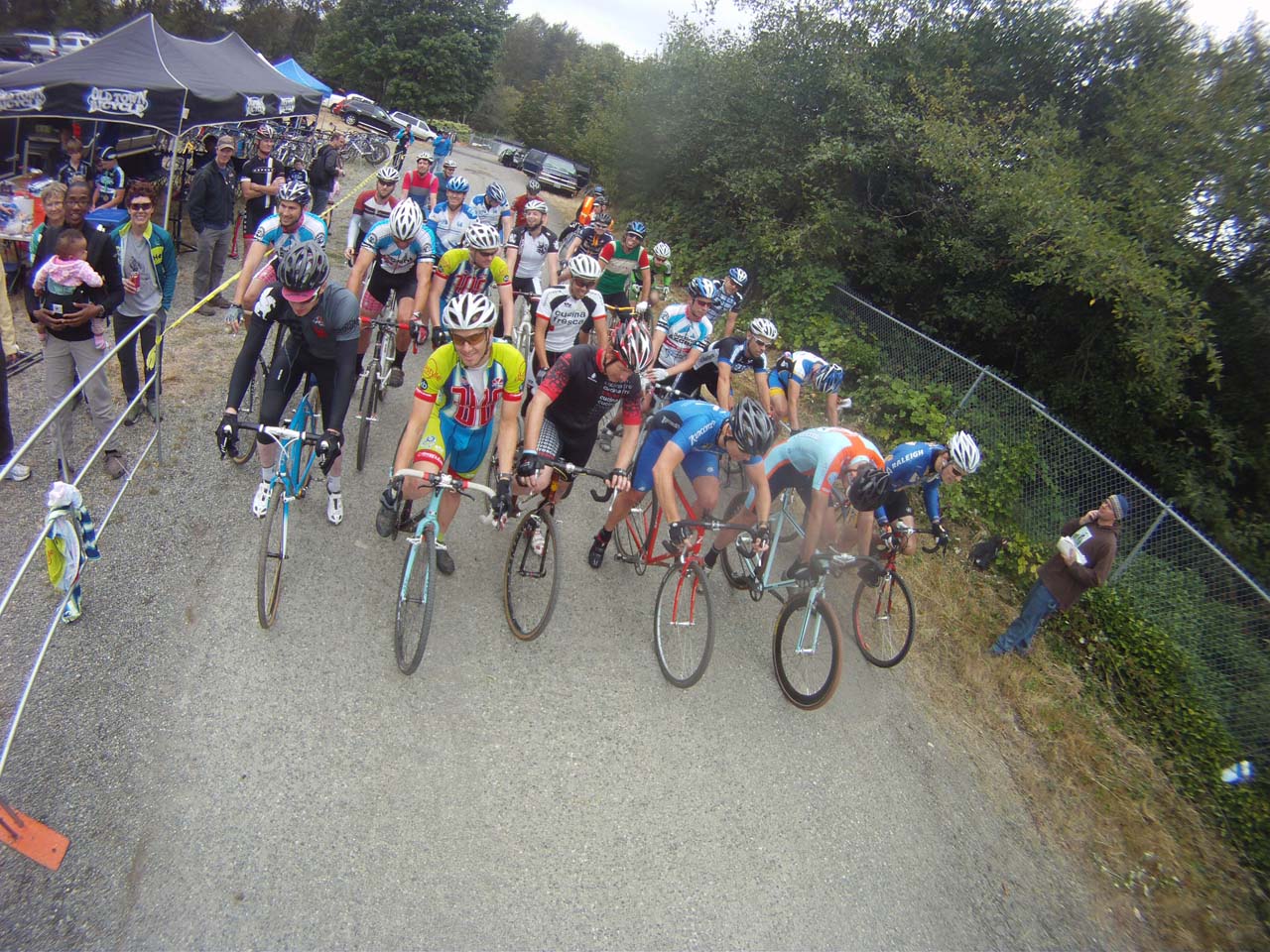 Men's Singlespeed group ready to rumble © Kenton Berg