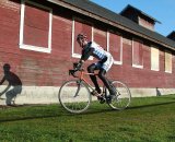 Cyclocross and a barn © Janet Hill