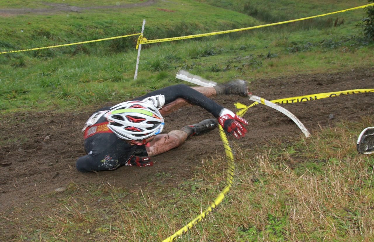 The course even claimed some older riders as victims © Janet Hill