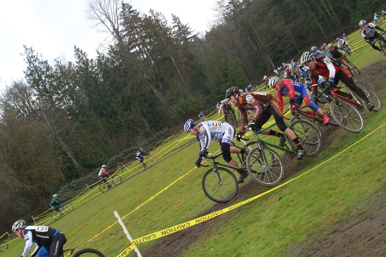 Some of the sections were wide enough for passing and resulted in some tough pack riding © Janet Hill