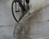 Multiple laps through cold water made for freezing toes © Kenton Berg 