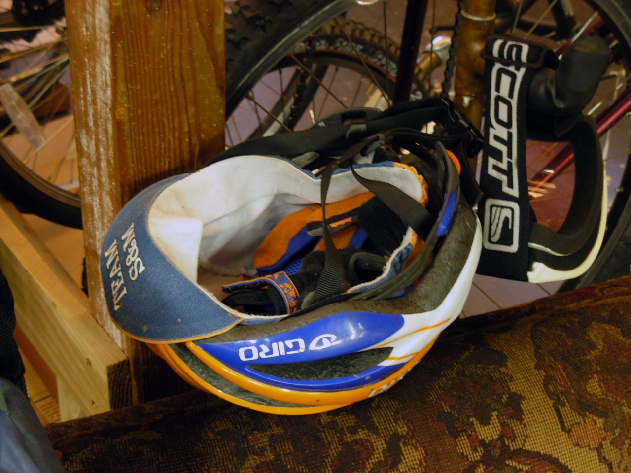 Sellwood Cycle Repair's Team S&M hat and helmet ? Josh Liberles
