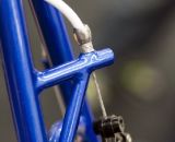 Shamrock Cycles' rear brake hanger has triangulated structural support for a stiffer, more responsive braking. ©Cyclocross Magazine