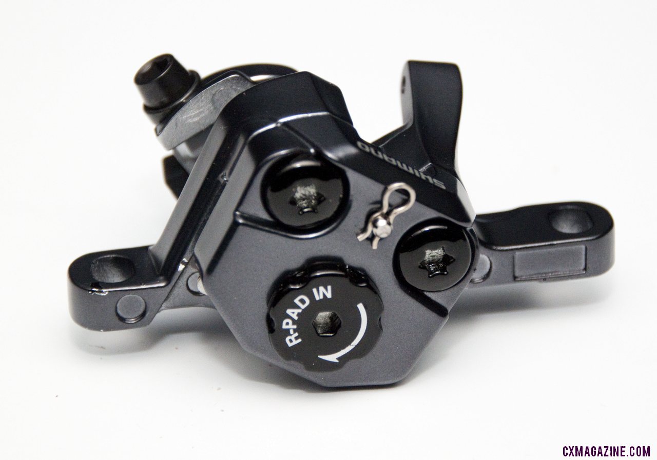 Shimano\'s new CX75 Cyclocross Mechanical Disc Brake Caliper should be ready for 2012. ©Cyclocross Magazine