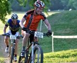 Racing short track at Eva Bandman Park. It's not cyclocross, but it's close! © Marcia Seiler