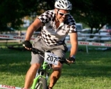 Racing short track at Eva Bandman Park. It's not cyclocross, but it's close! © Marcia Seiler